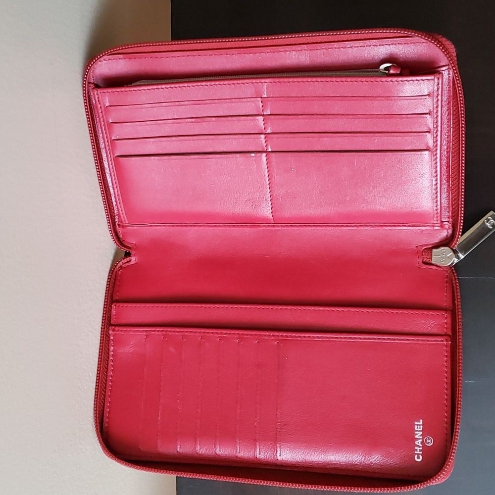 CHANEL TIMELESS CC ZIP AROUND CAVIAR LEATHER WALLET - Picture 9 of 11